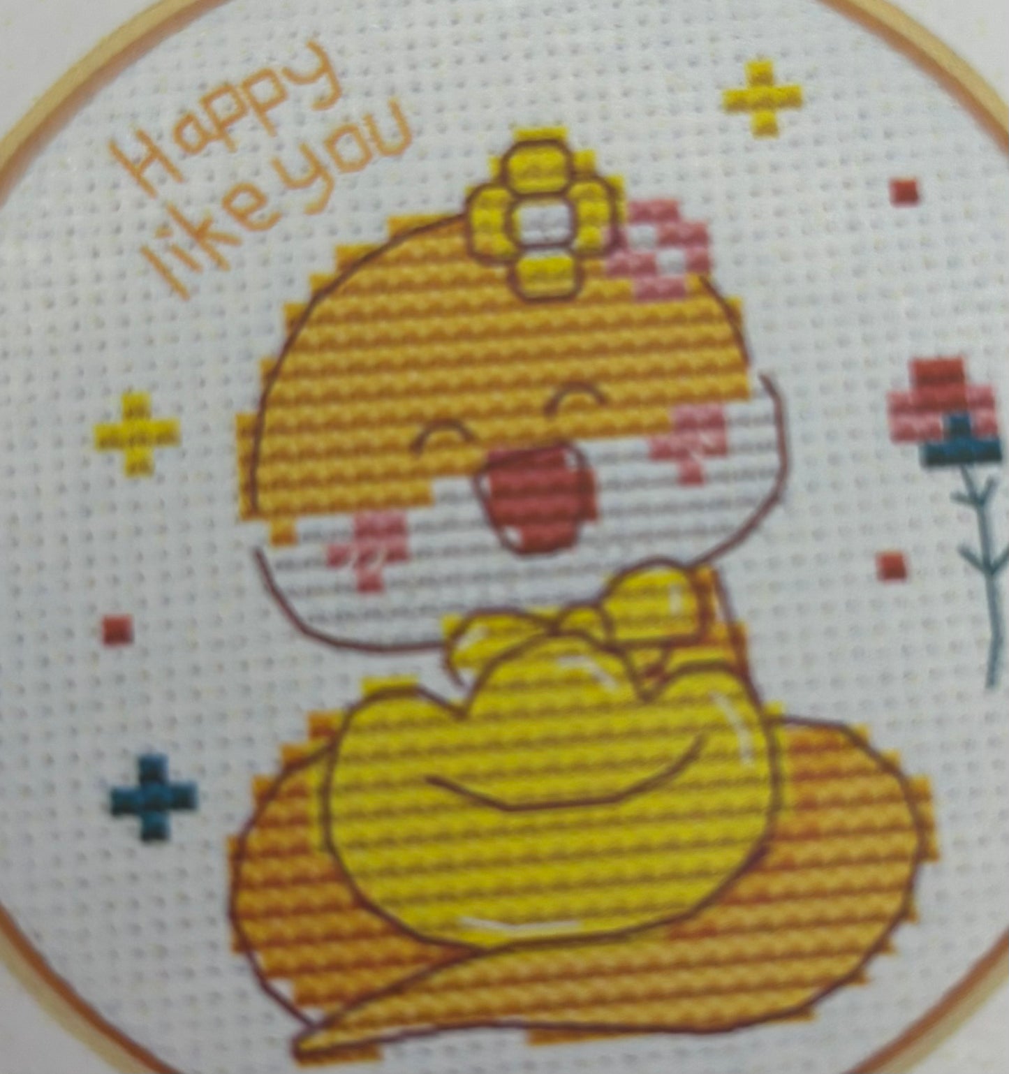 Happy Like You Snake Cross Stitch Kit