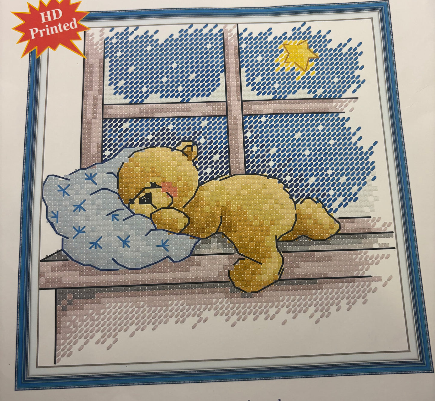 Sleeping Bear Cross Stitch Kit