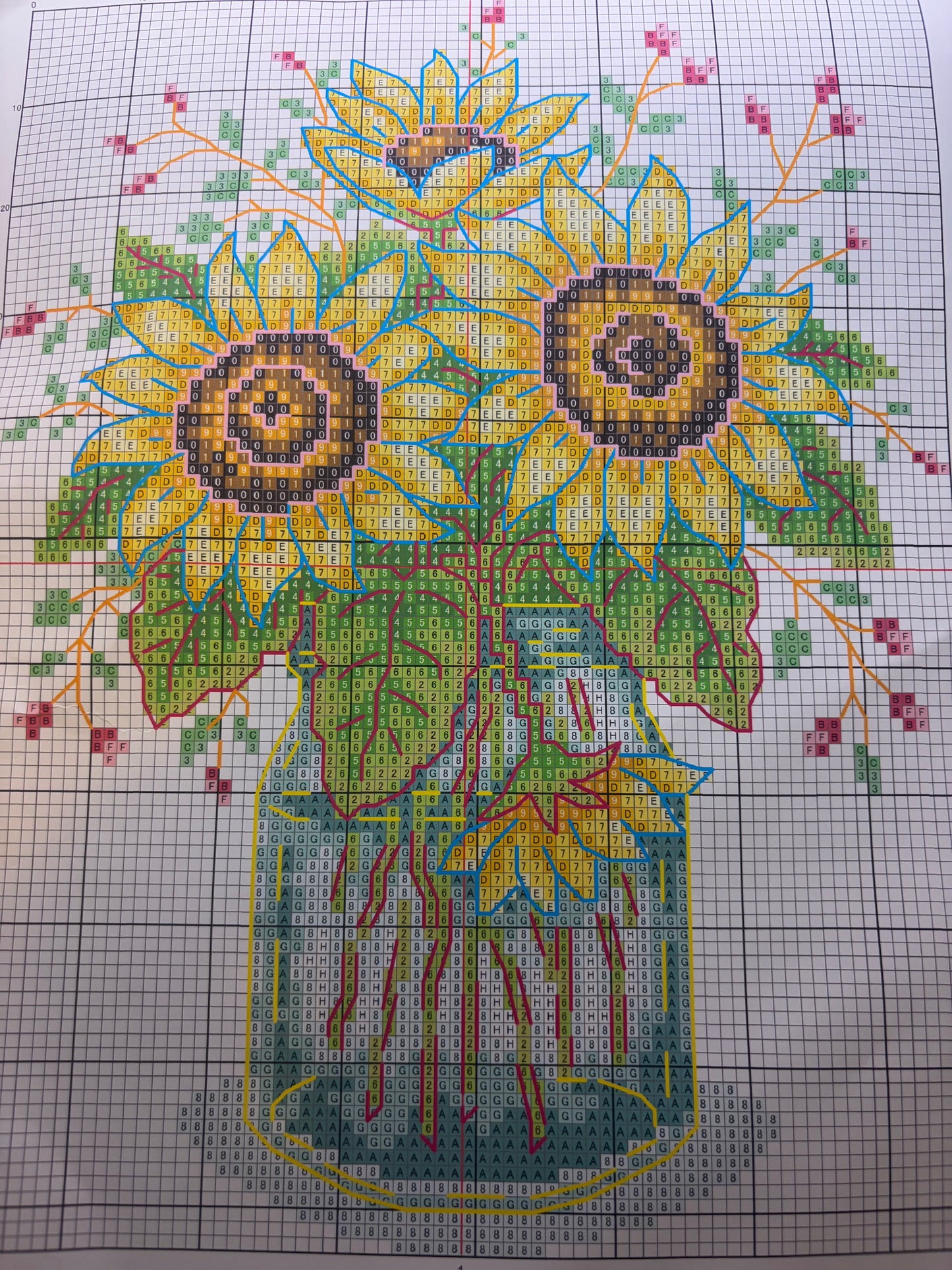 Sunflower Vase