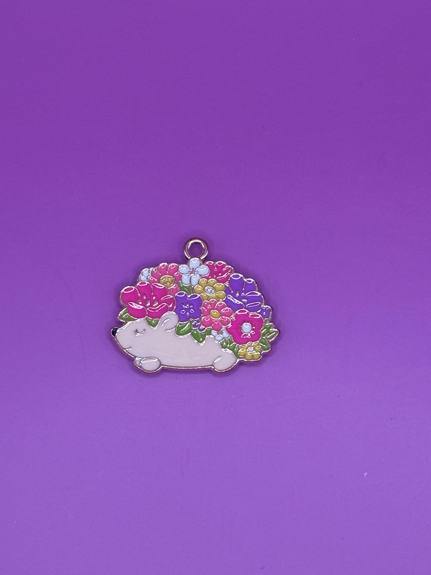 Magnetic Needle Holder - Floral Hedgehog