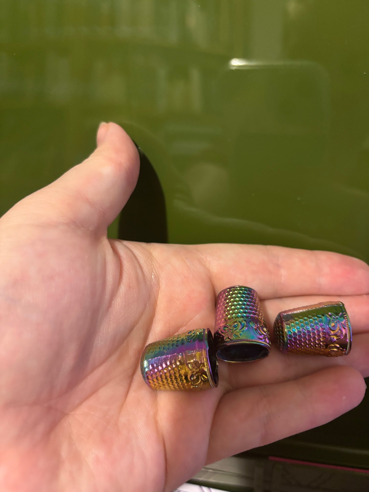 Rainbow Vintage Thimble