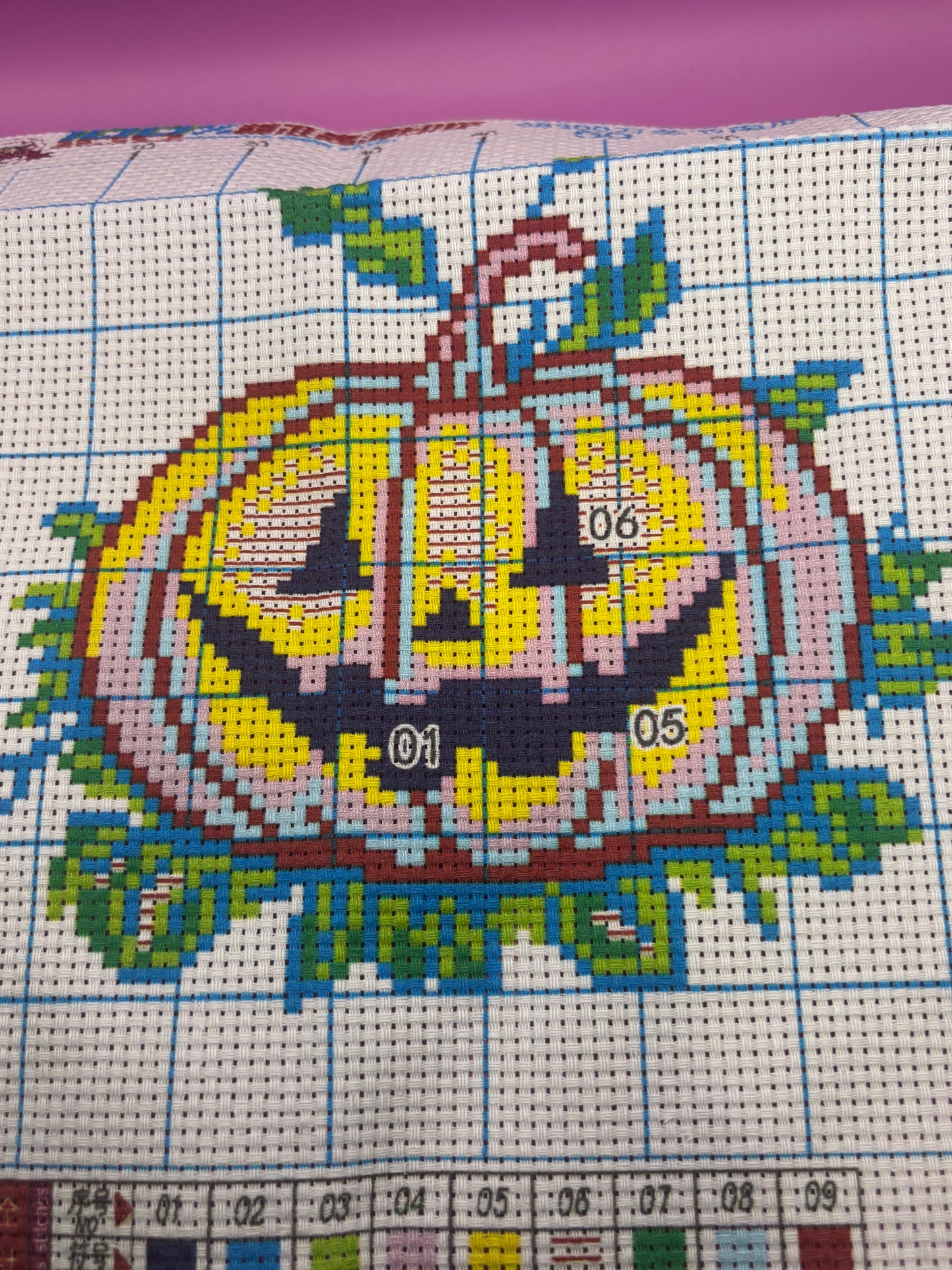 Pumpkin Halloween Cross Stitch Kit
