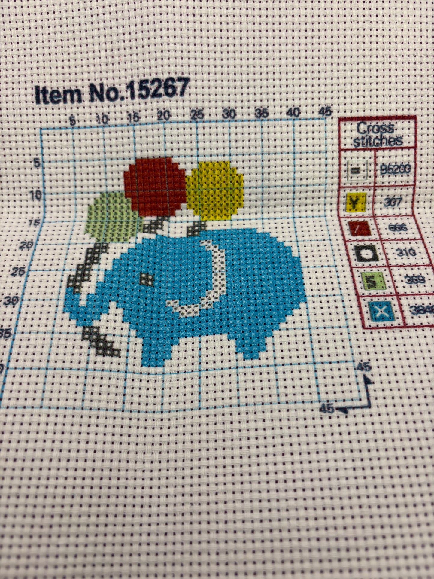 Elephant Cross Stitch Kit