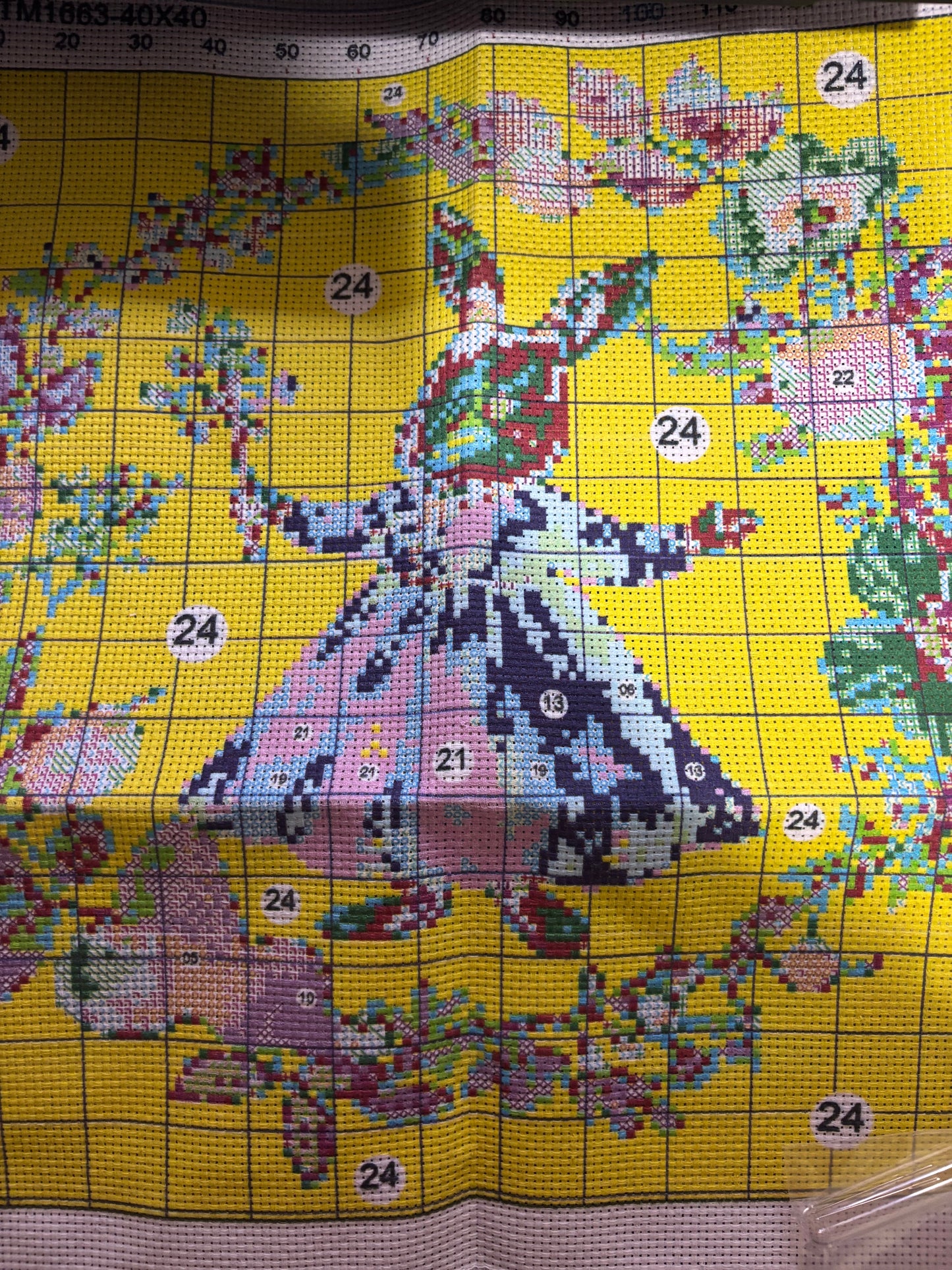 Butterfly Rabbit Cross Stitch Kit