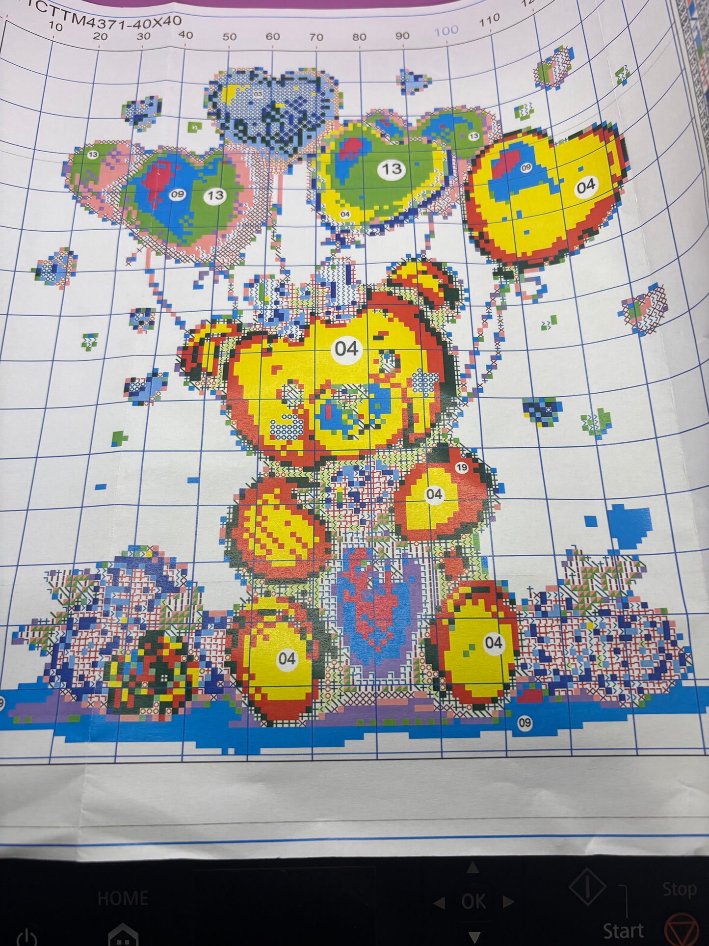 Gift Teddy Cross Stitch Kit