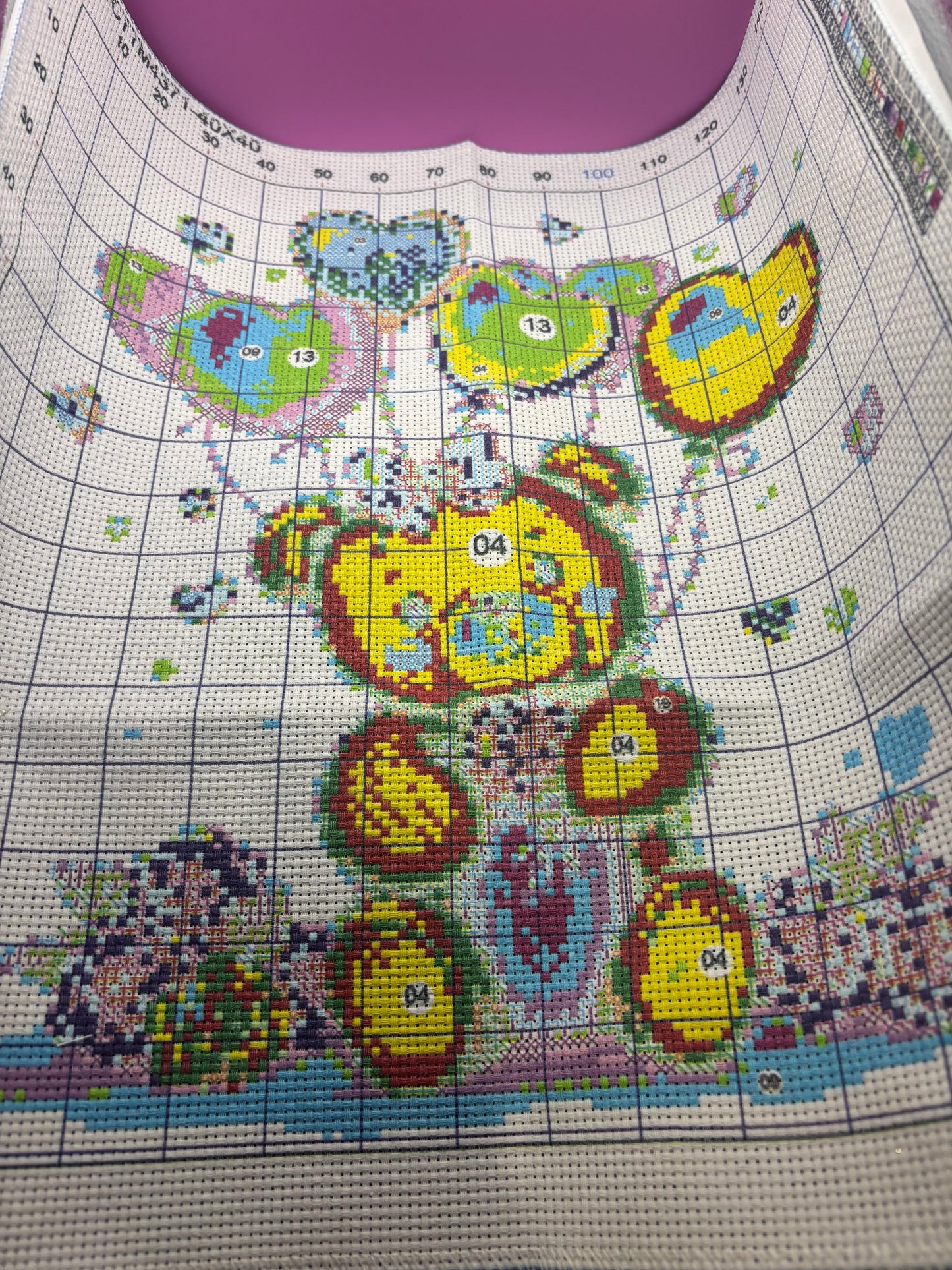 Gift Teddy Cross Stitch Kit