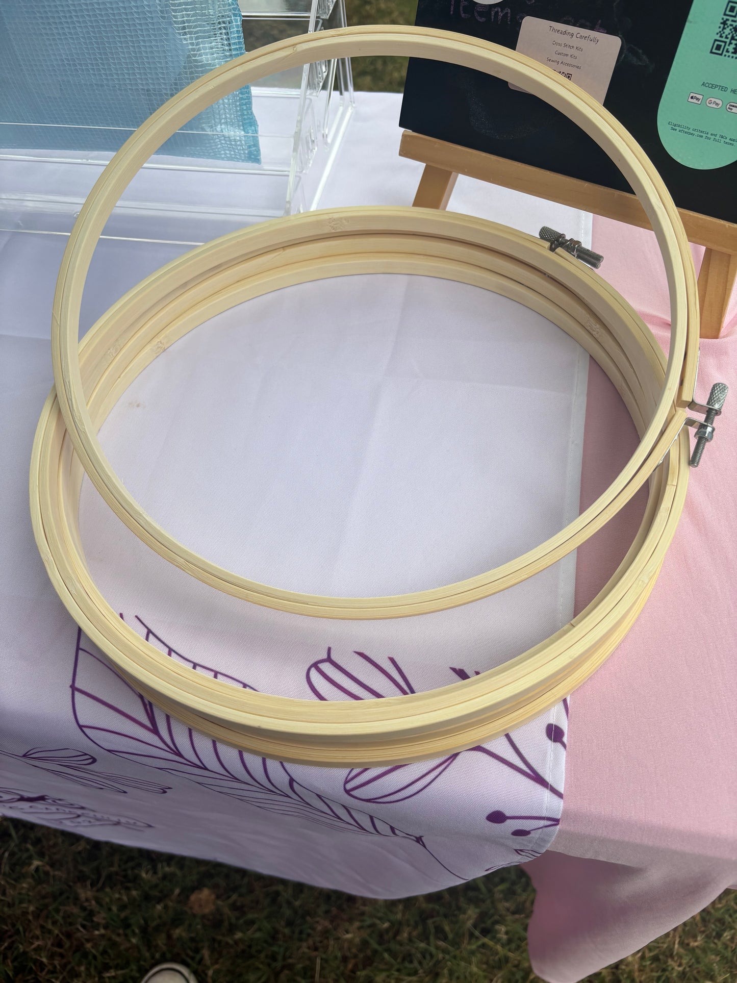 Embroidery hoop 12 inch bamboo