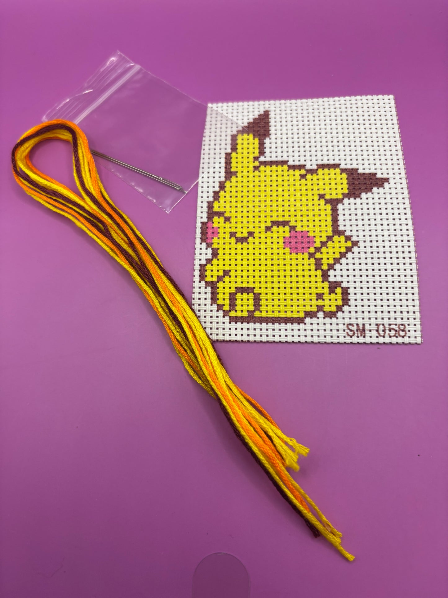 Pikachu Mini Cross Stitch