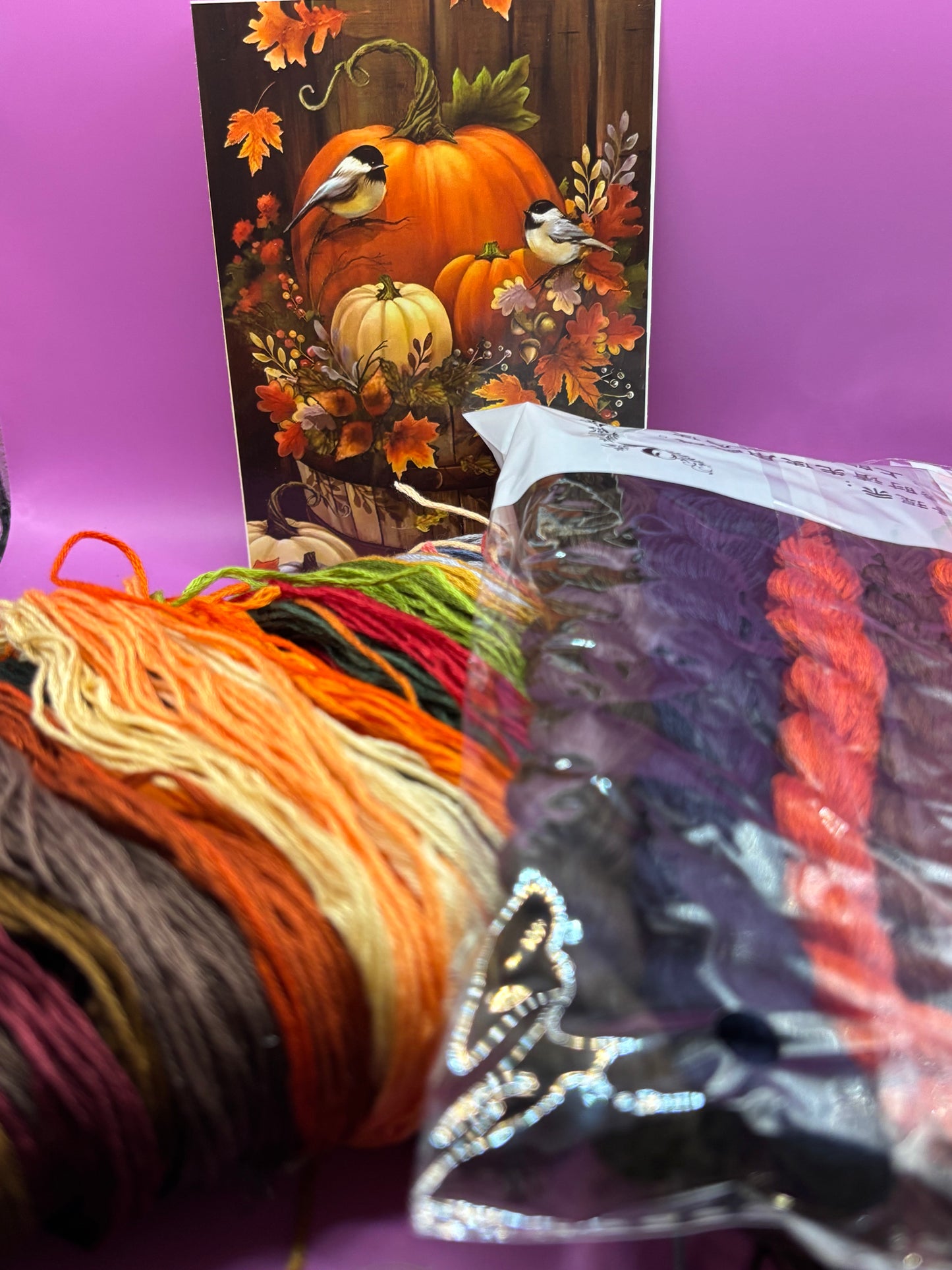 Pumpkin Barrel Cross Stitch Kit