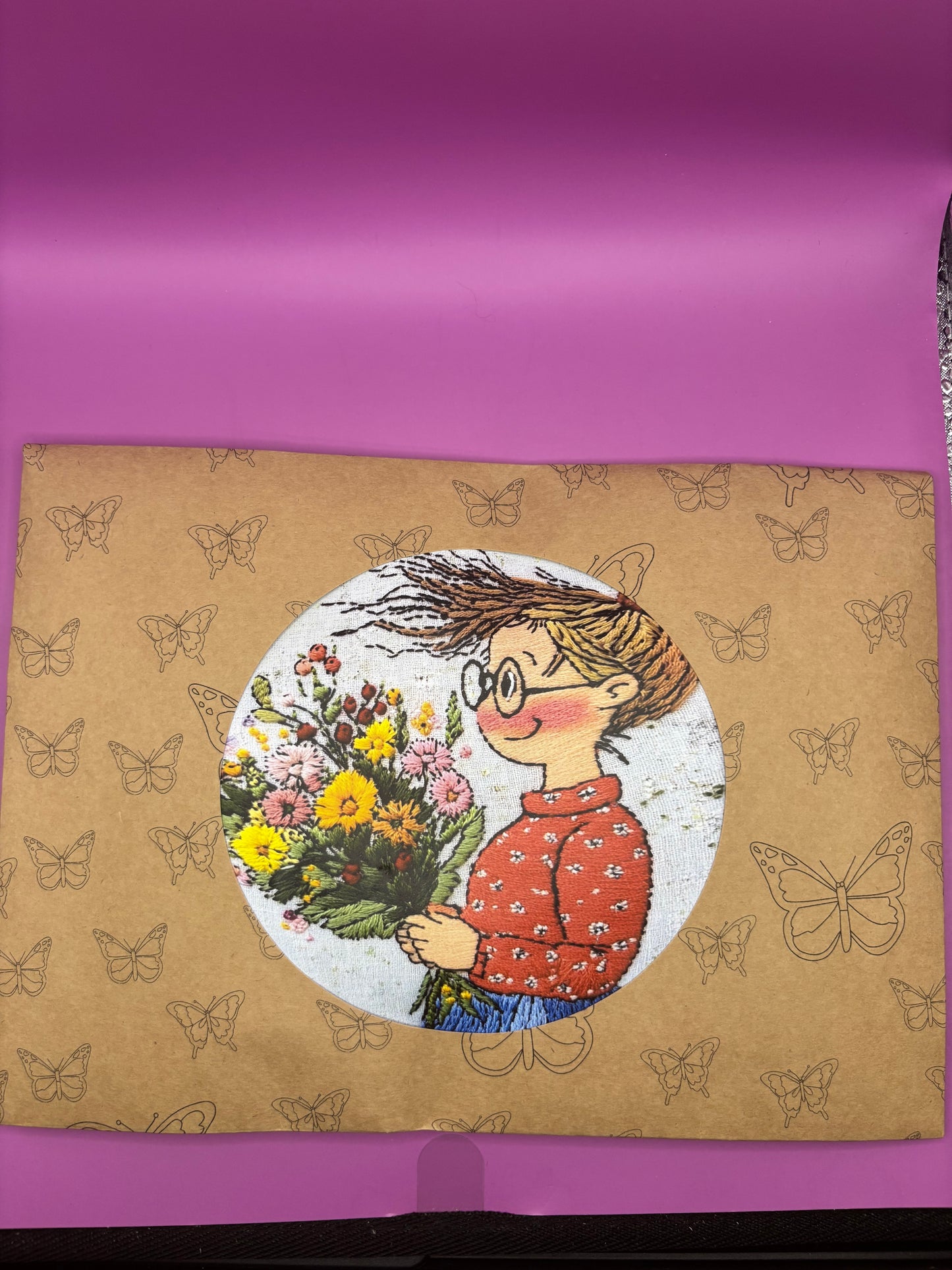 A Bunch of Flowers Embroidery Kit