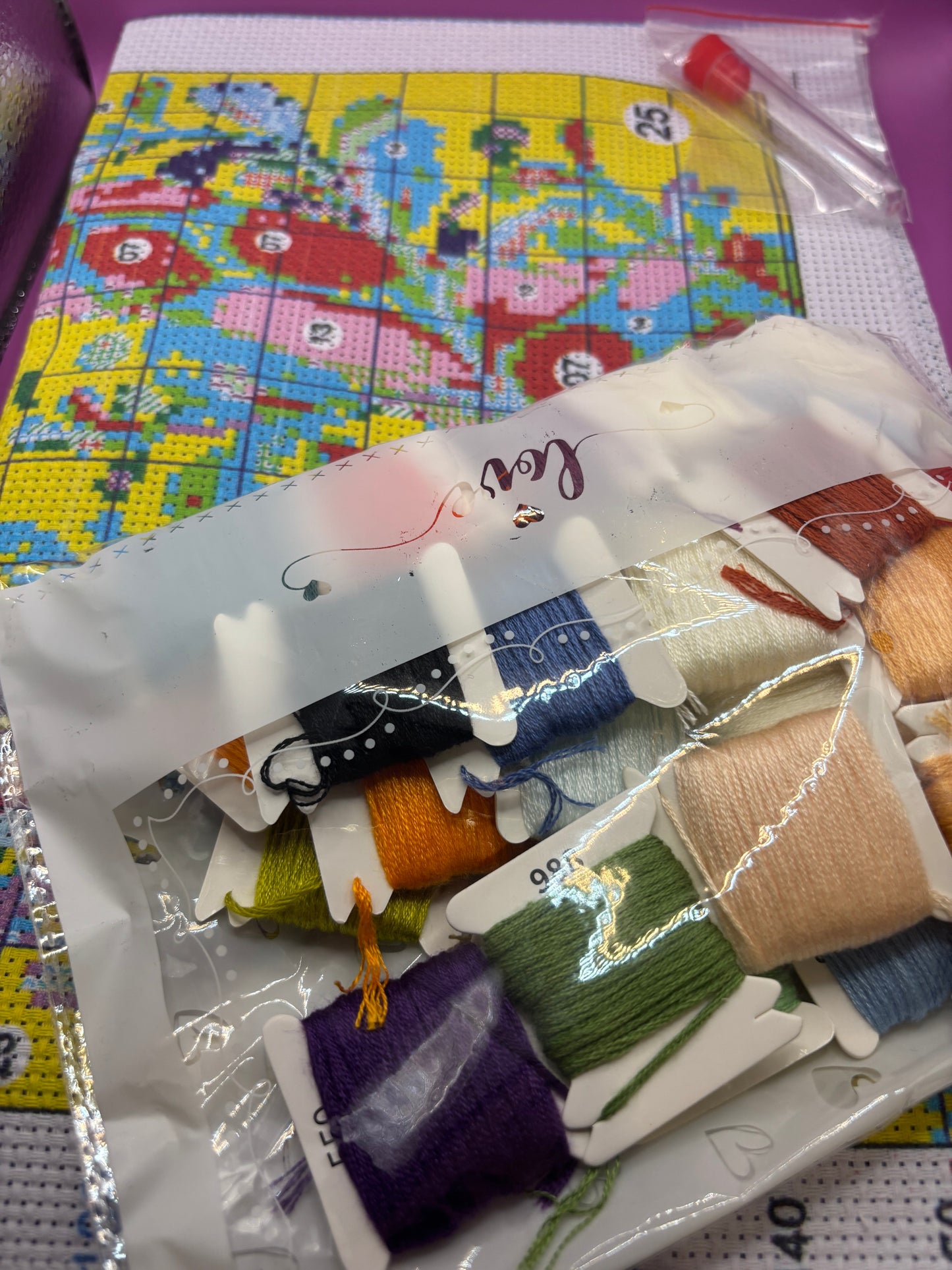 Colourful Giraffe Cross Stitch Kit