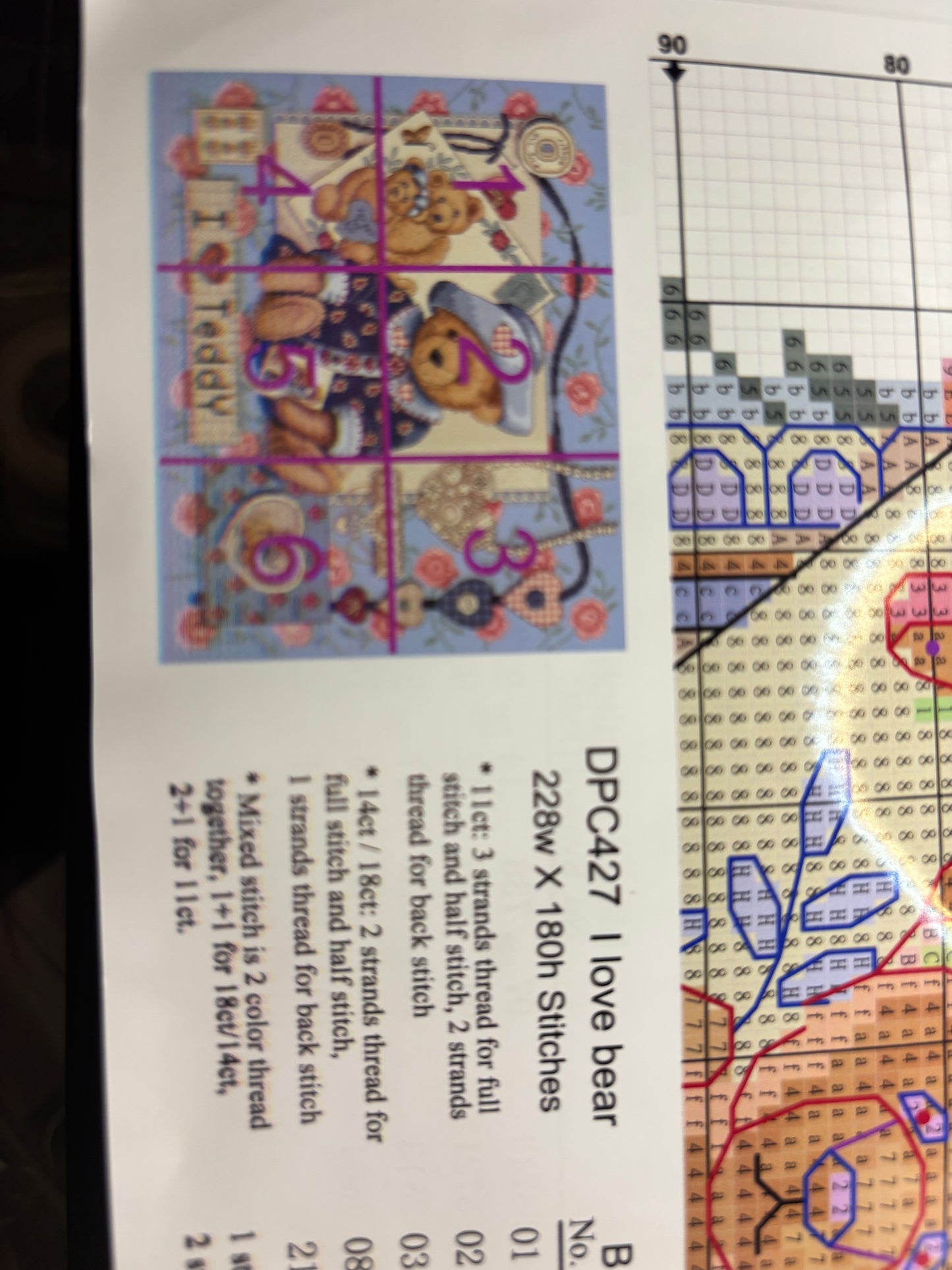 I love Bear Cross Stitch Kit