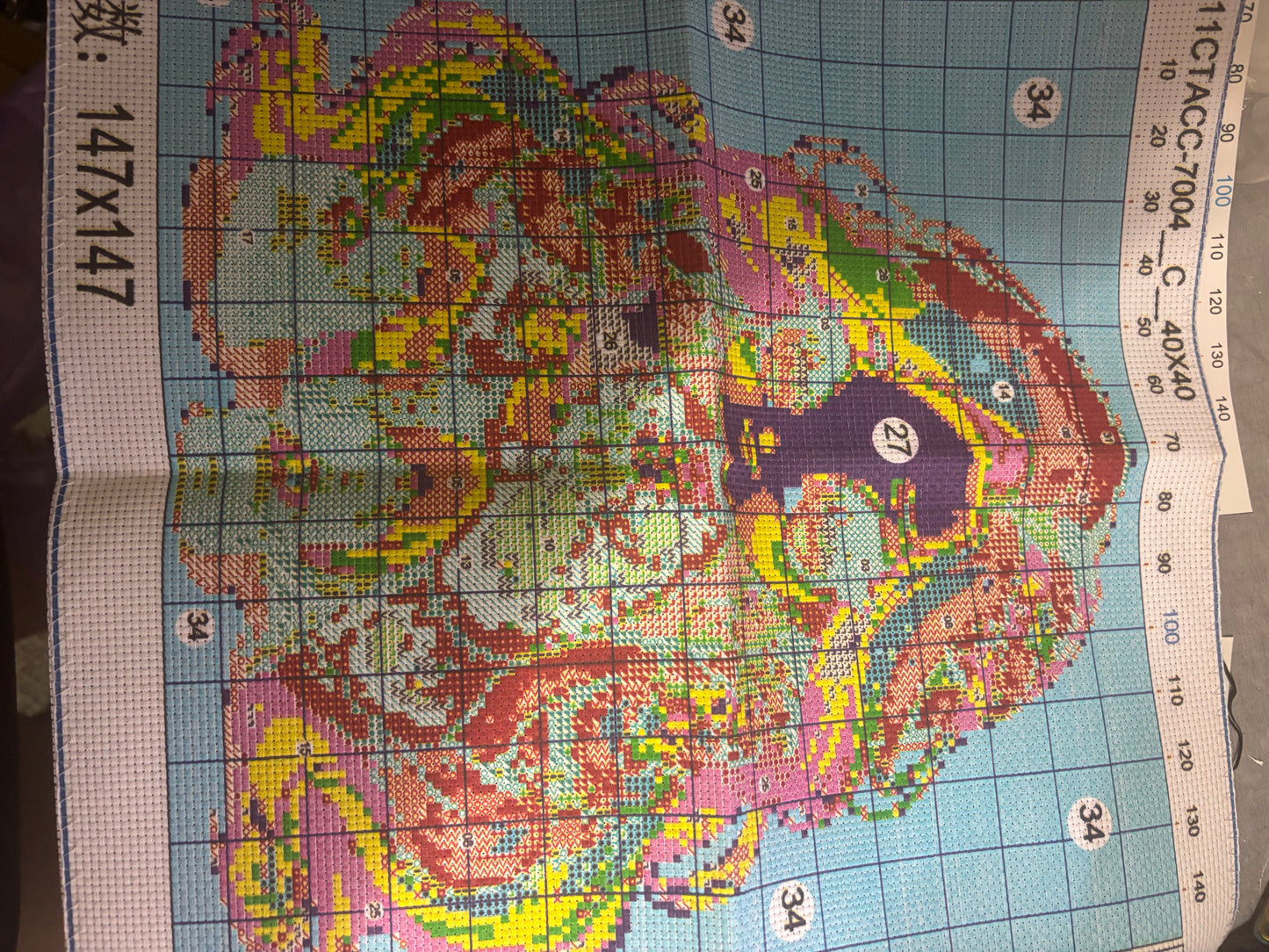 Rainbow Girl Cross Stitch Kit