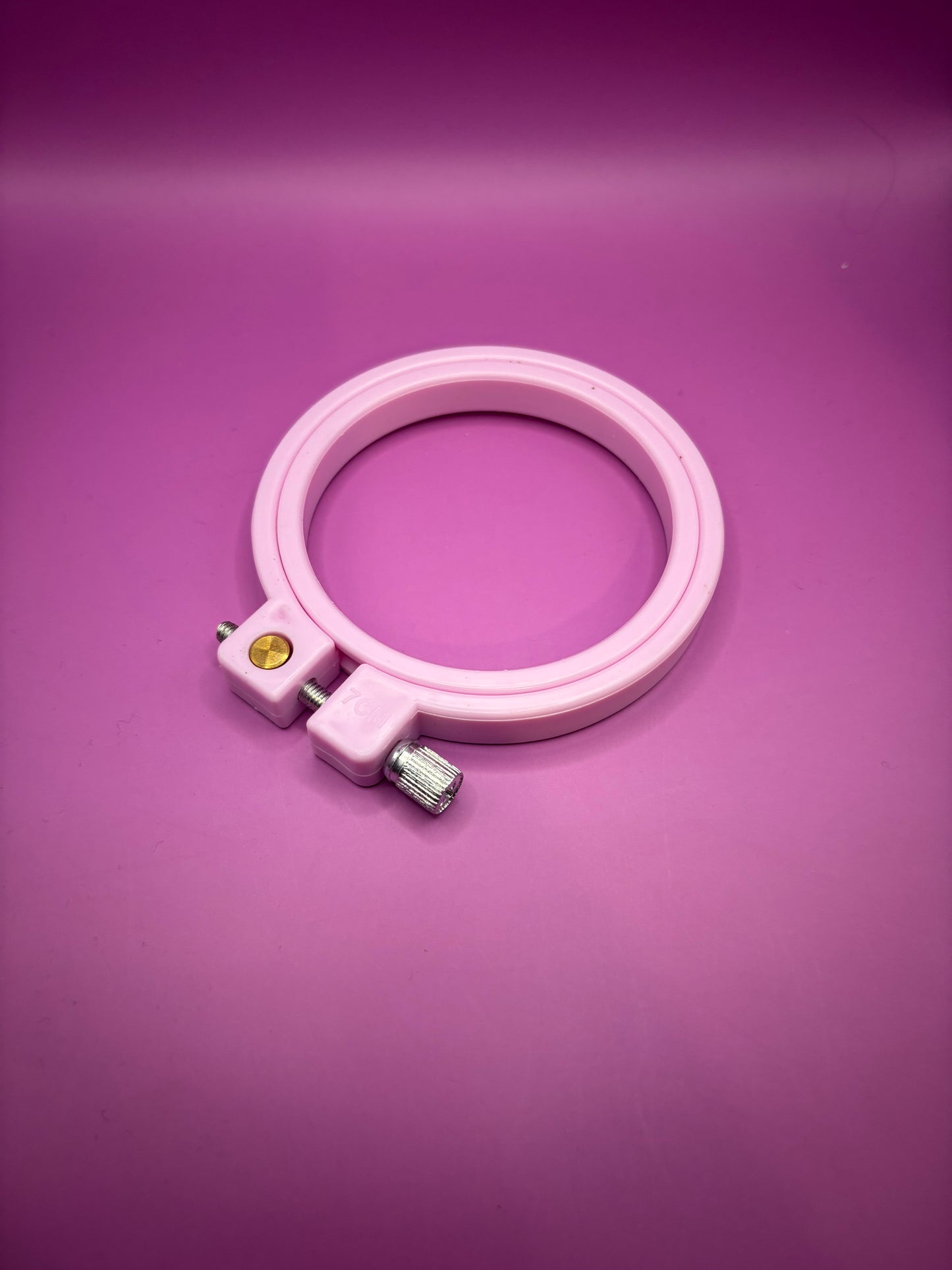 3 inch plastic hoop - pink