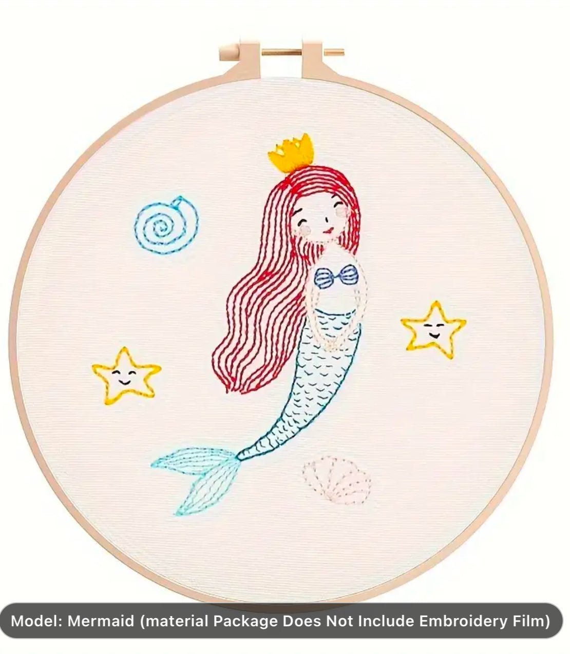 Embroidery Mermaid Kit - Threading Carefully