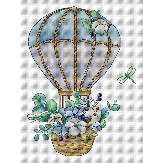 Hot Air Balloon Cross Stitch Kit