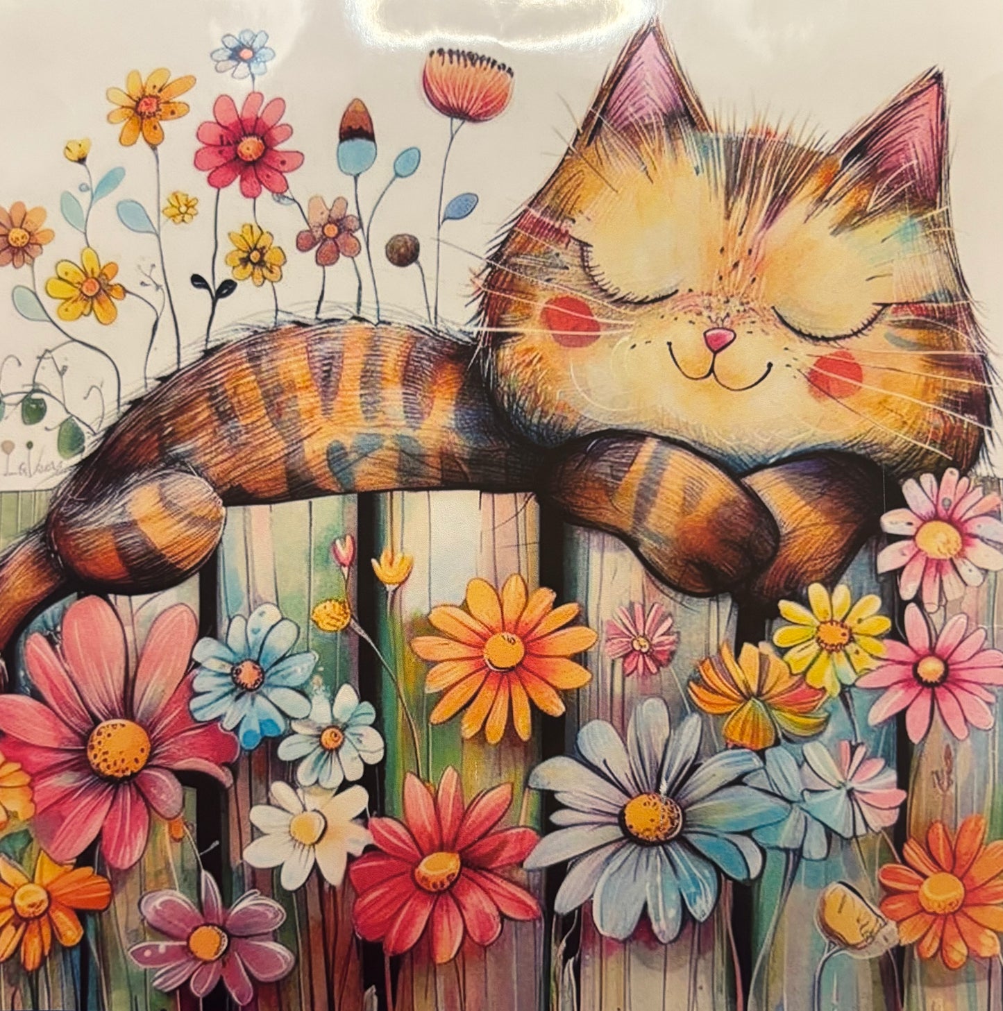Cat on a Fence Cross Stitch Kit