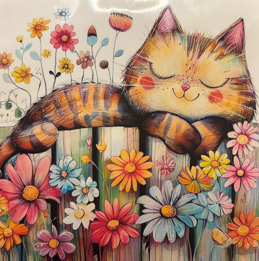 Cat on a Fence Cross Stitch Kit