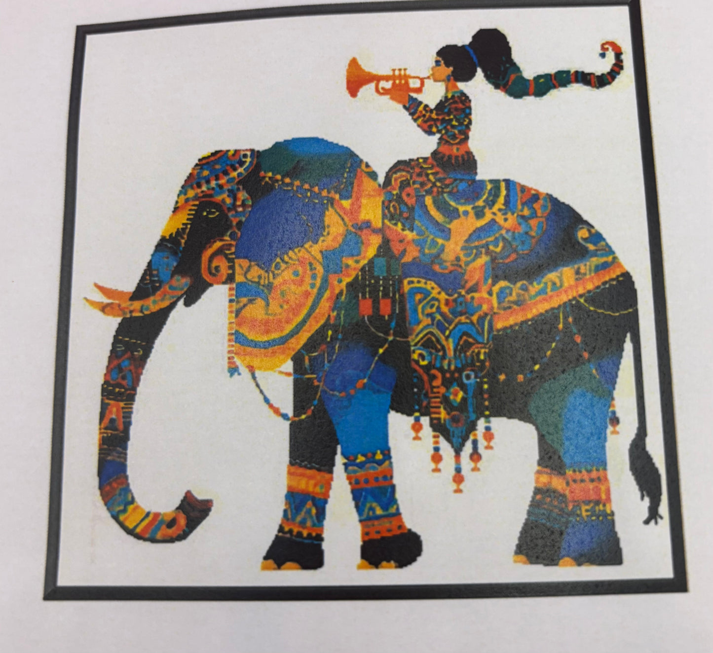 Decorated Elephant Cross Stitch Kit