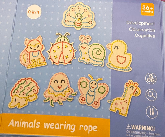 Animals Wearing Rope Sewing Boards
