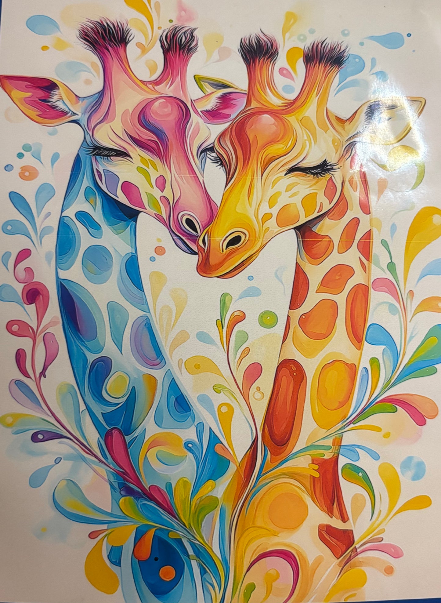 Colourful Giraffe Cross Stitch Kit