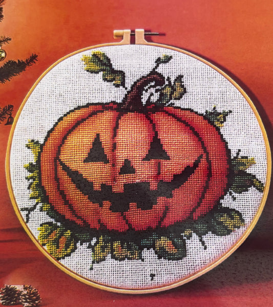 Pumpkin Halloween Cross Stitch Kit