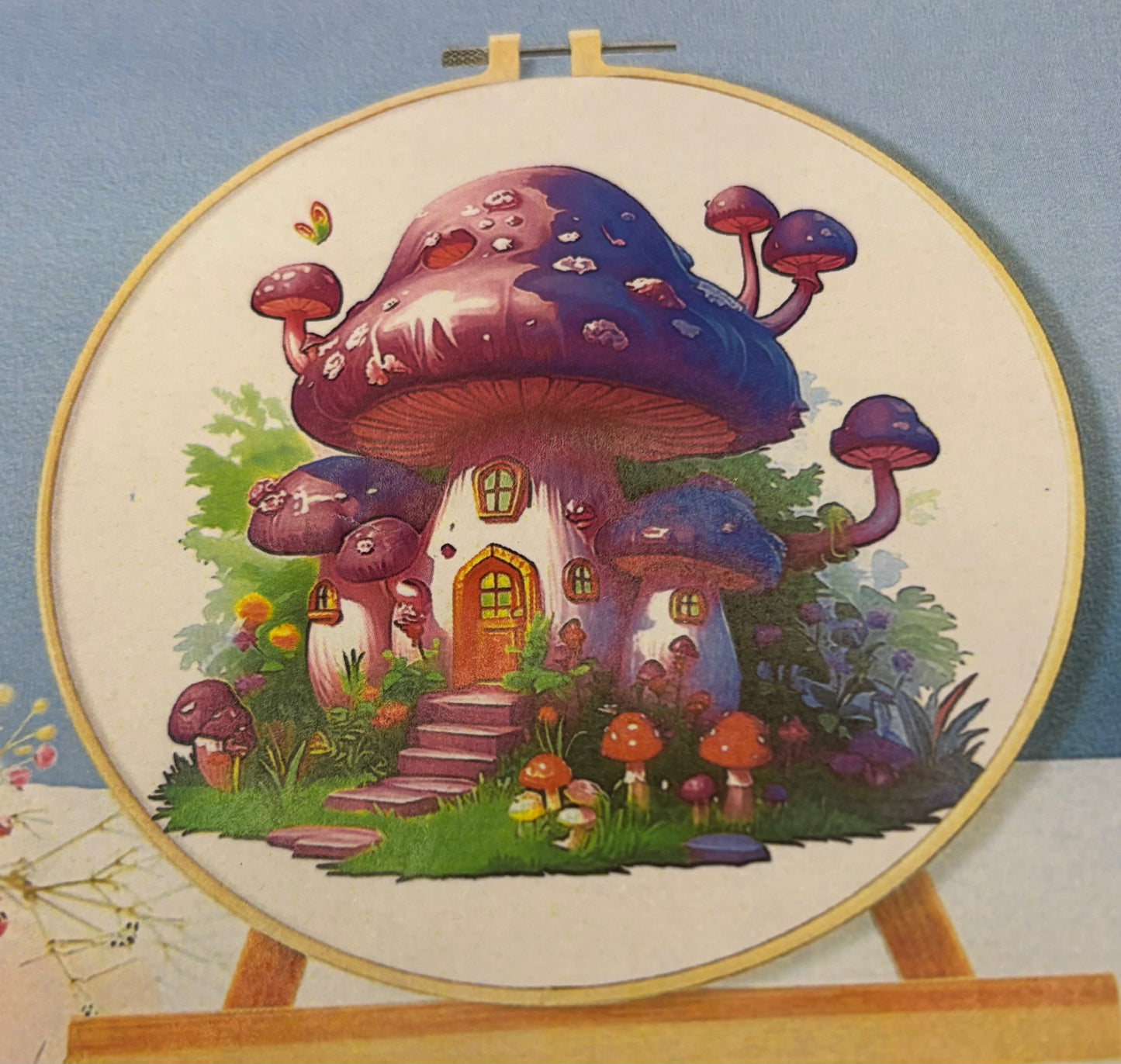 Mushroom Cottage Cross Stitch Kit