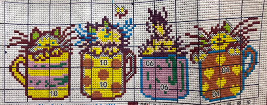 Kitty Cup Cross Stitch Kit