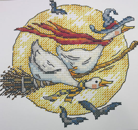 Riding on a Broom Cross Stitch Kit