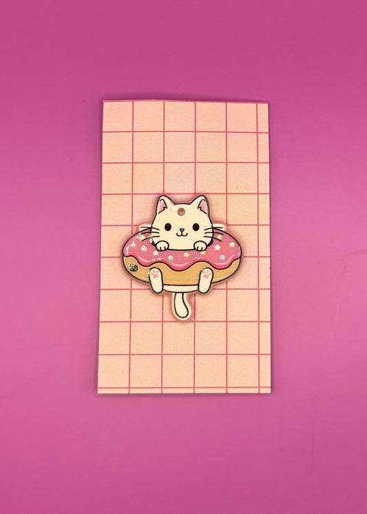 Magnetic Cat Needle Holder - Donut Cat