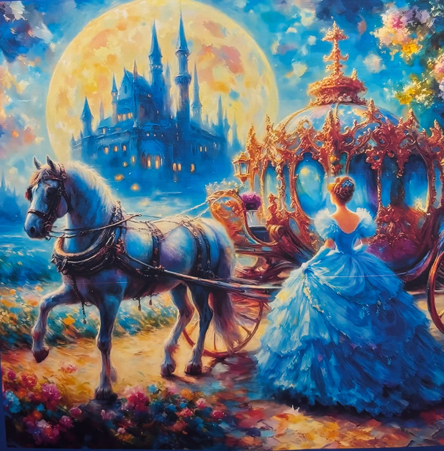 Princess Carriage Cross Stitch Kit