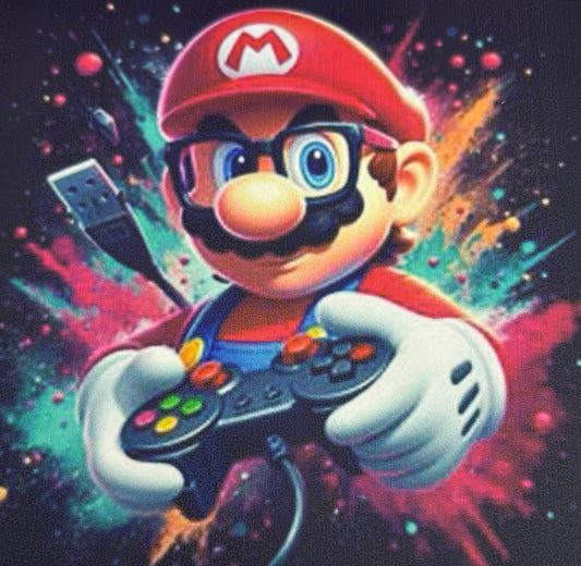 Mario Gamer Cross Stitch Kit