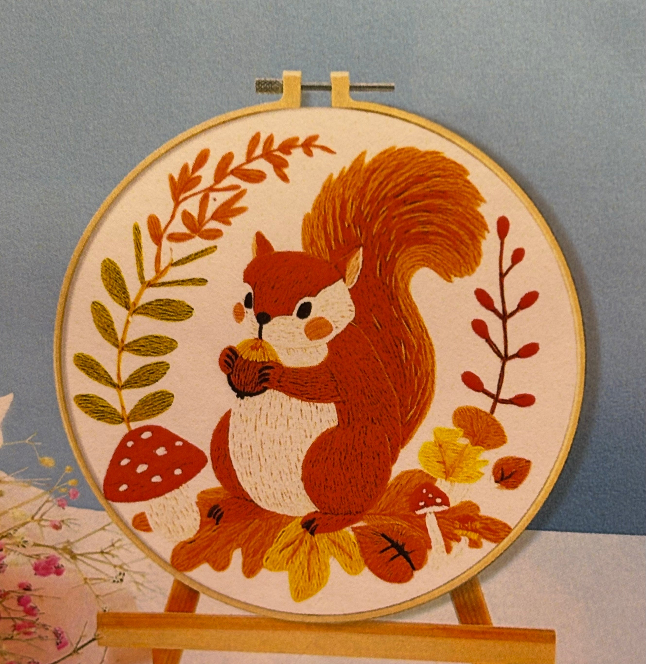 Squirrel Cross Stitch Kit - Threading Carefully