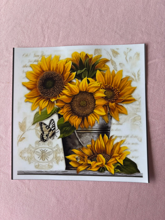 Sunflower Bucket