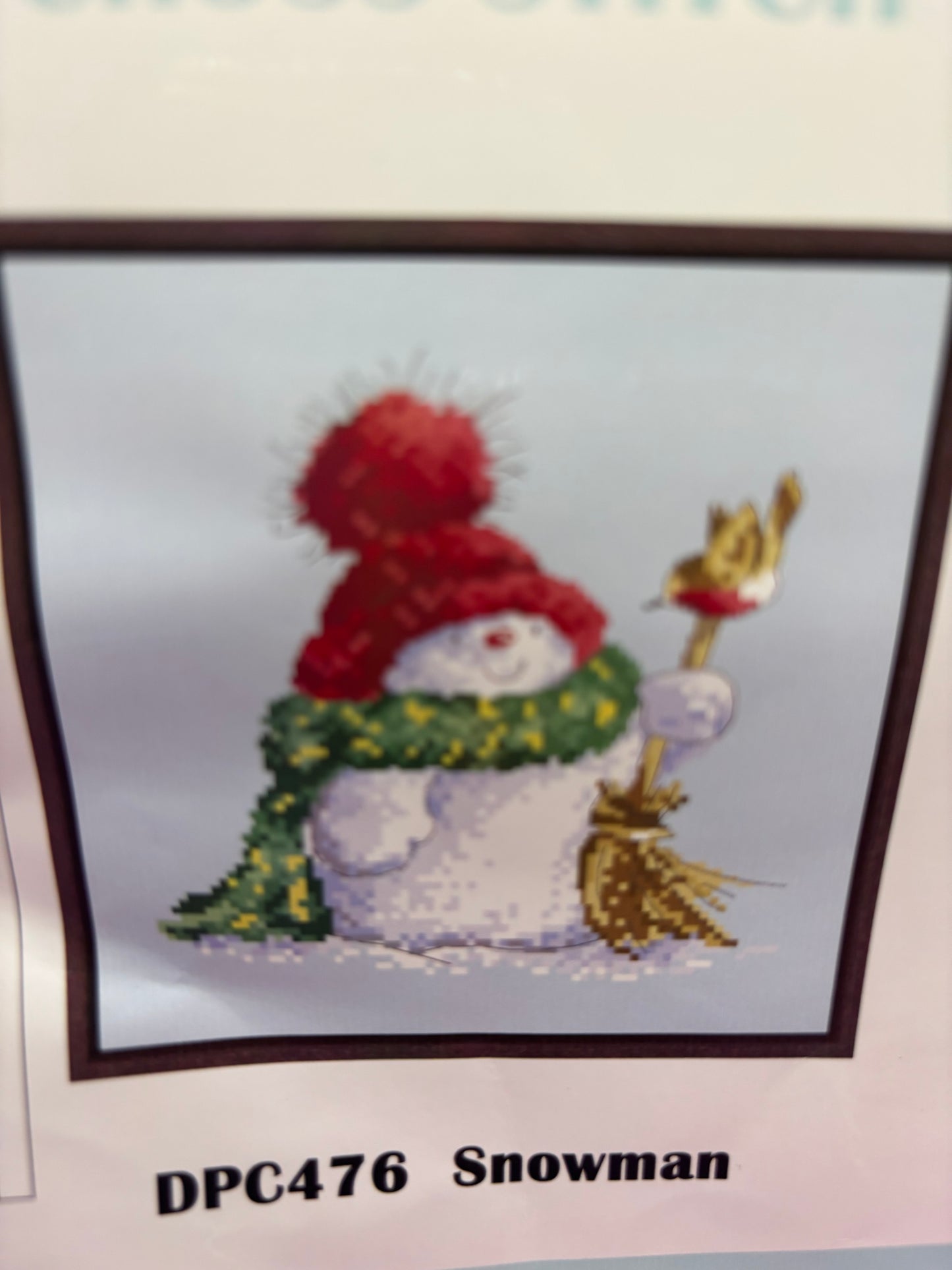 Dream Pattern Snowman Counted Cross Stitch Kit
