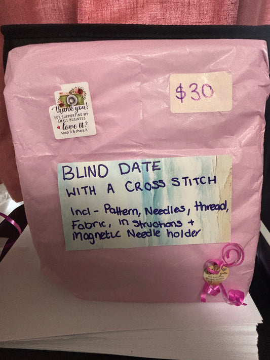 Blind Date with a cross stitch - Shhhhhh! its a secret