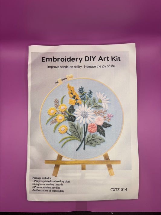 Flower Art Embroidery Kit