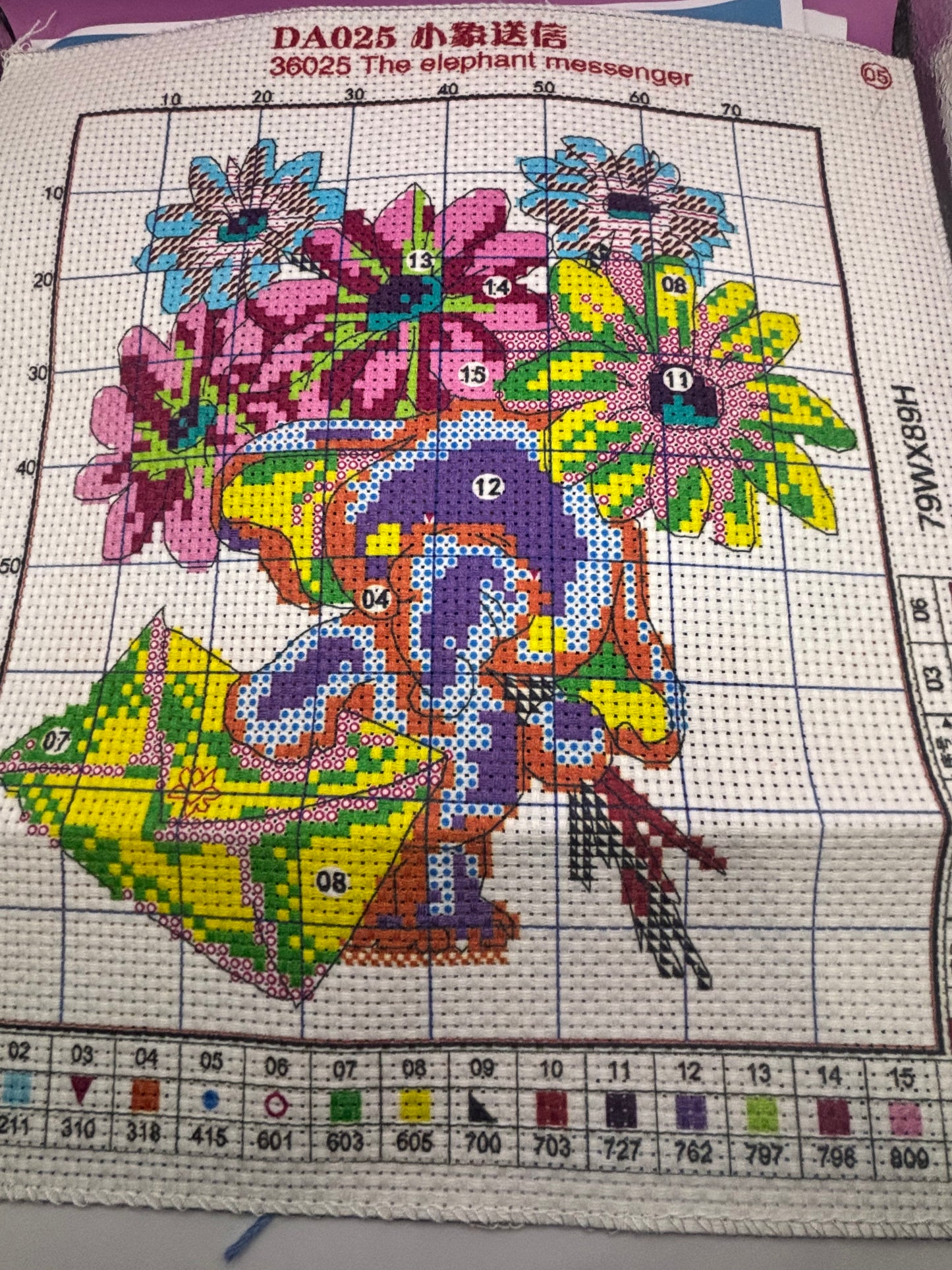 The Elephant Messenger Cross Stitch Kit