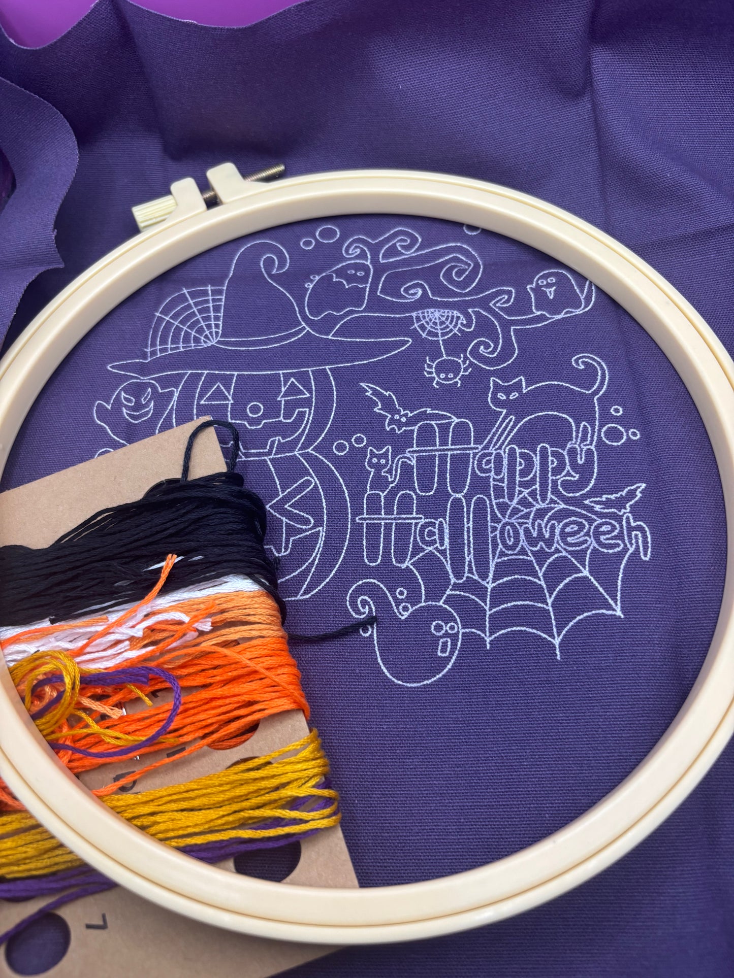 Happy Halloween Embroidery Kit