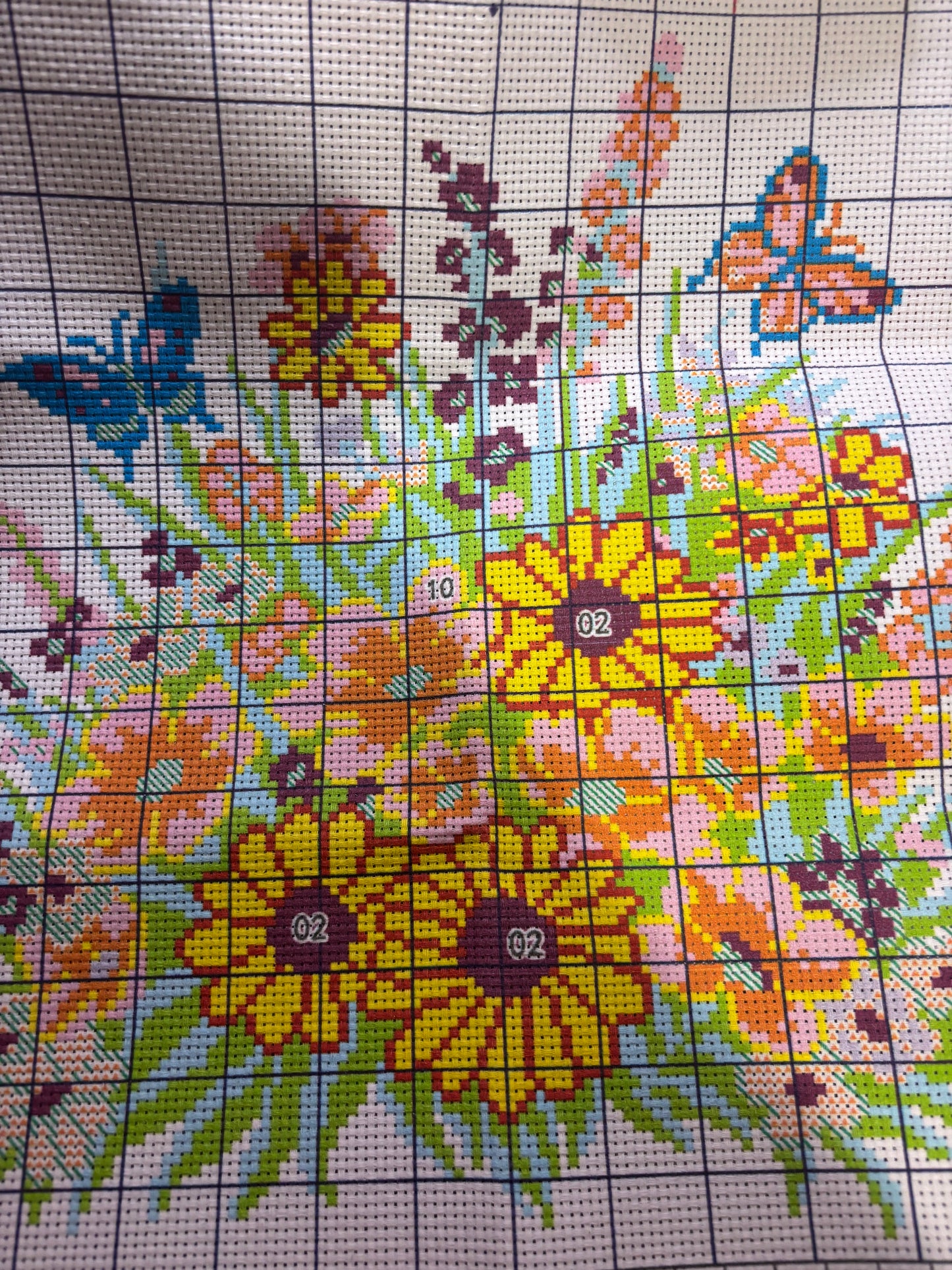 Wild Flowers Cross Stitch Kit