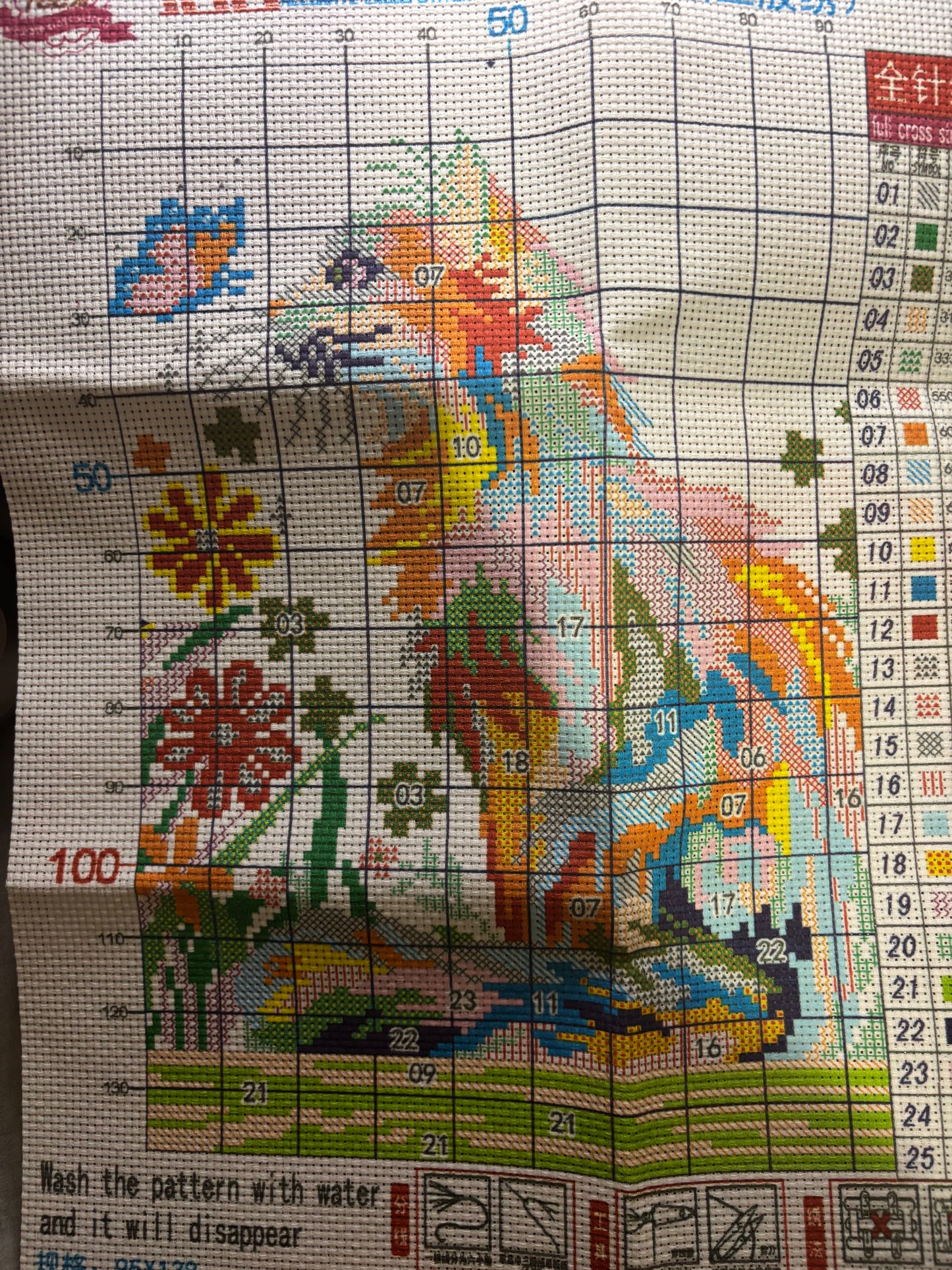 Wild Cat Cross Stitch Kit