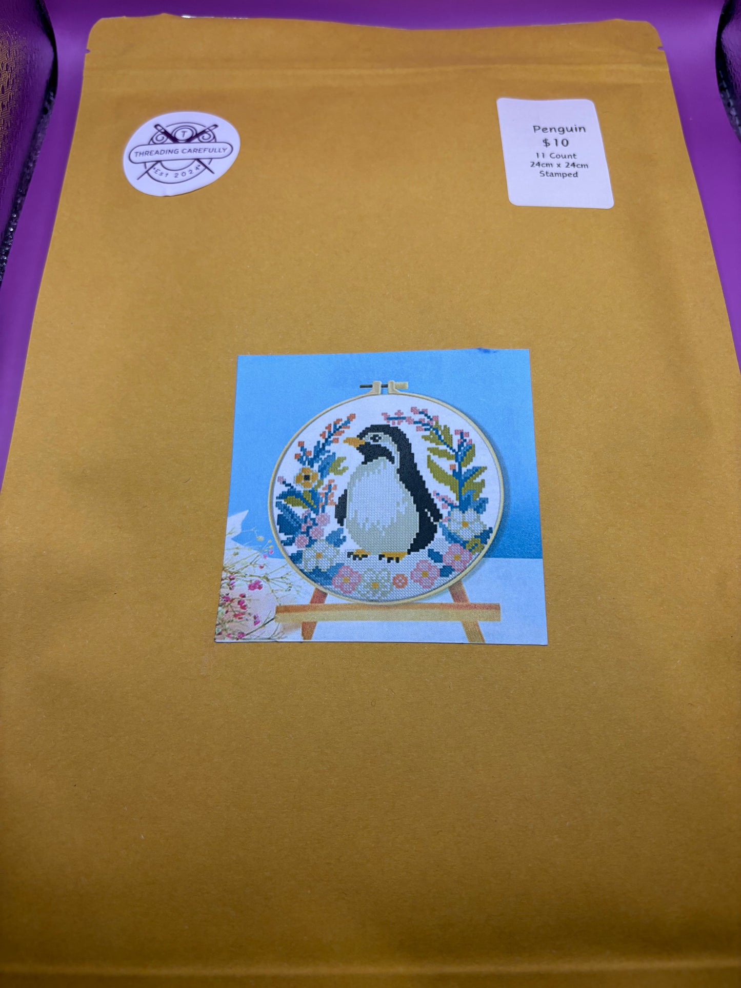 Penguin Cross Stitch Kit