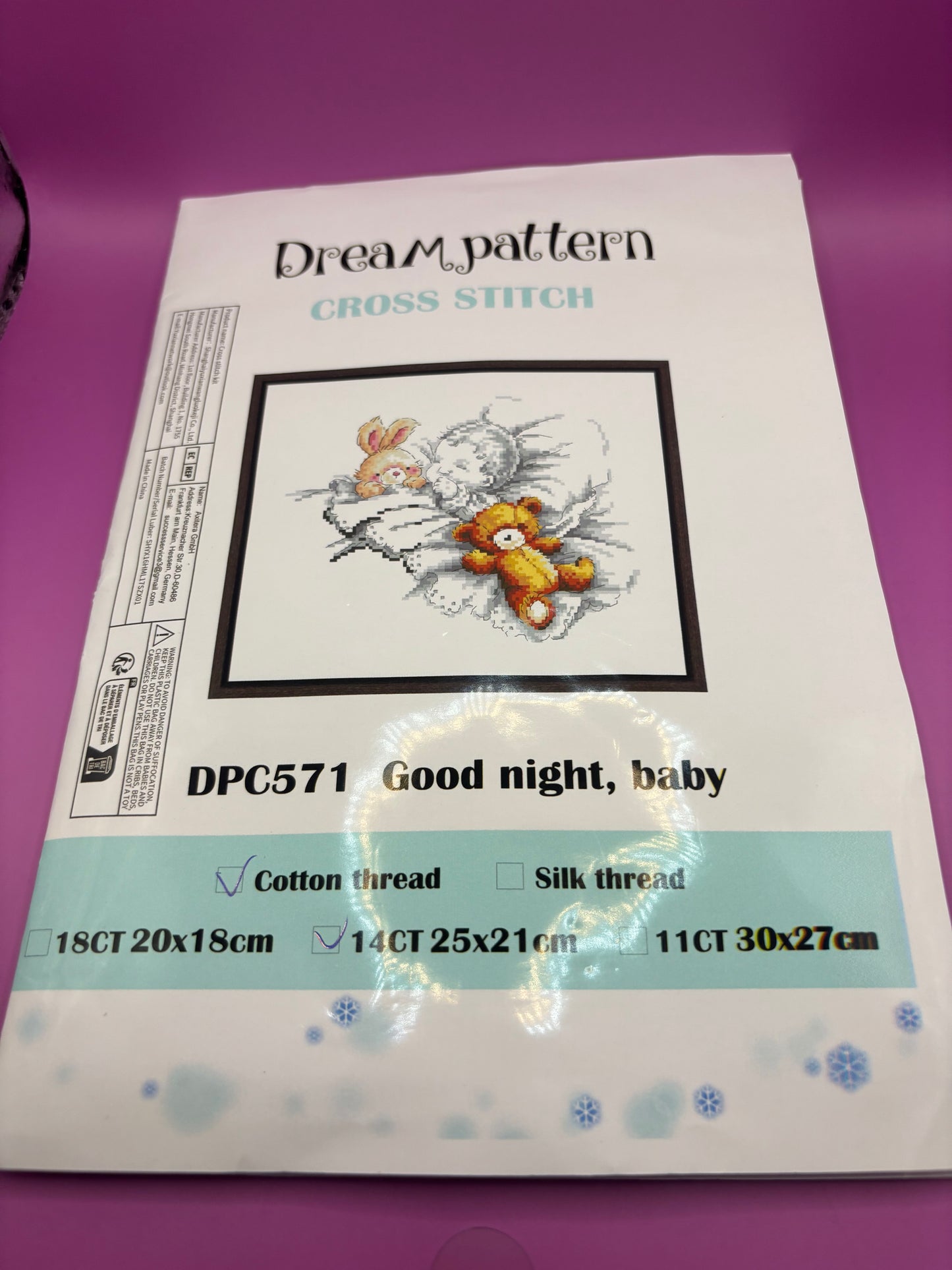 Good Night Baby Cross Stitch Kit