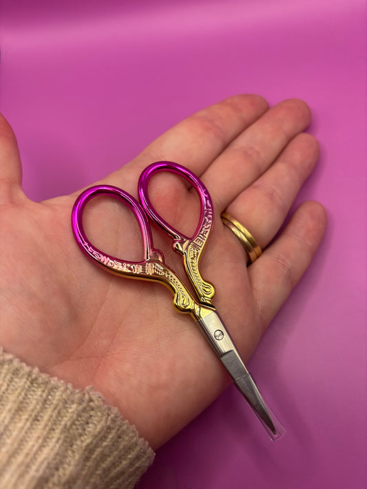 Stainless Steel Pink Gradient Scissors