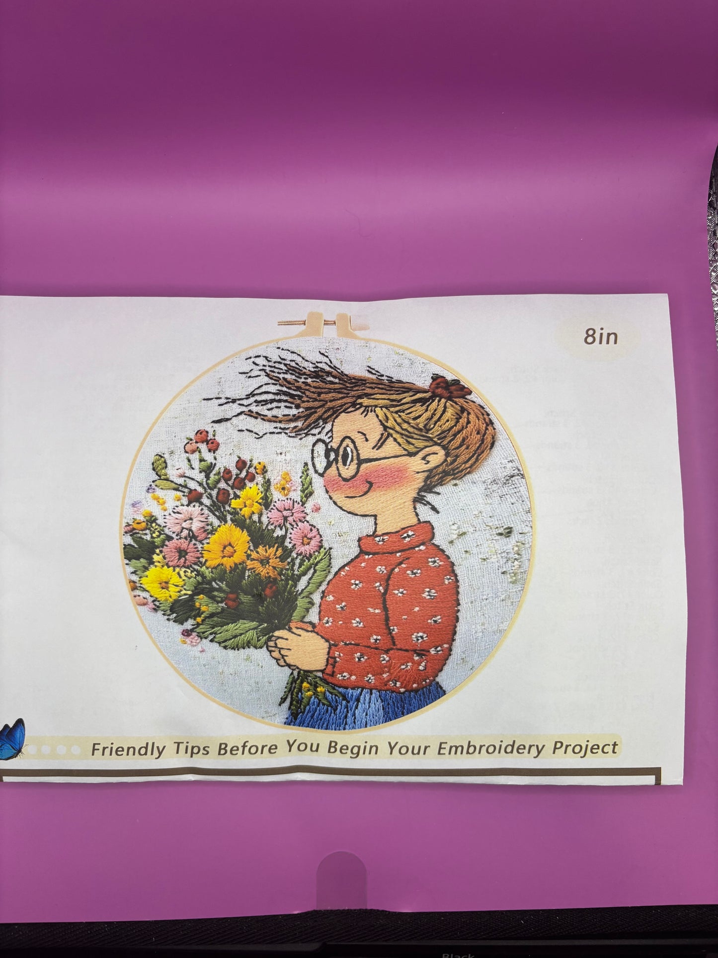 A Bunch of Flowers Embroidery Kit