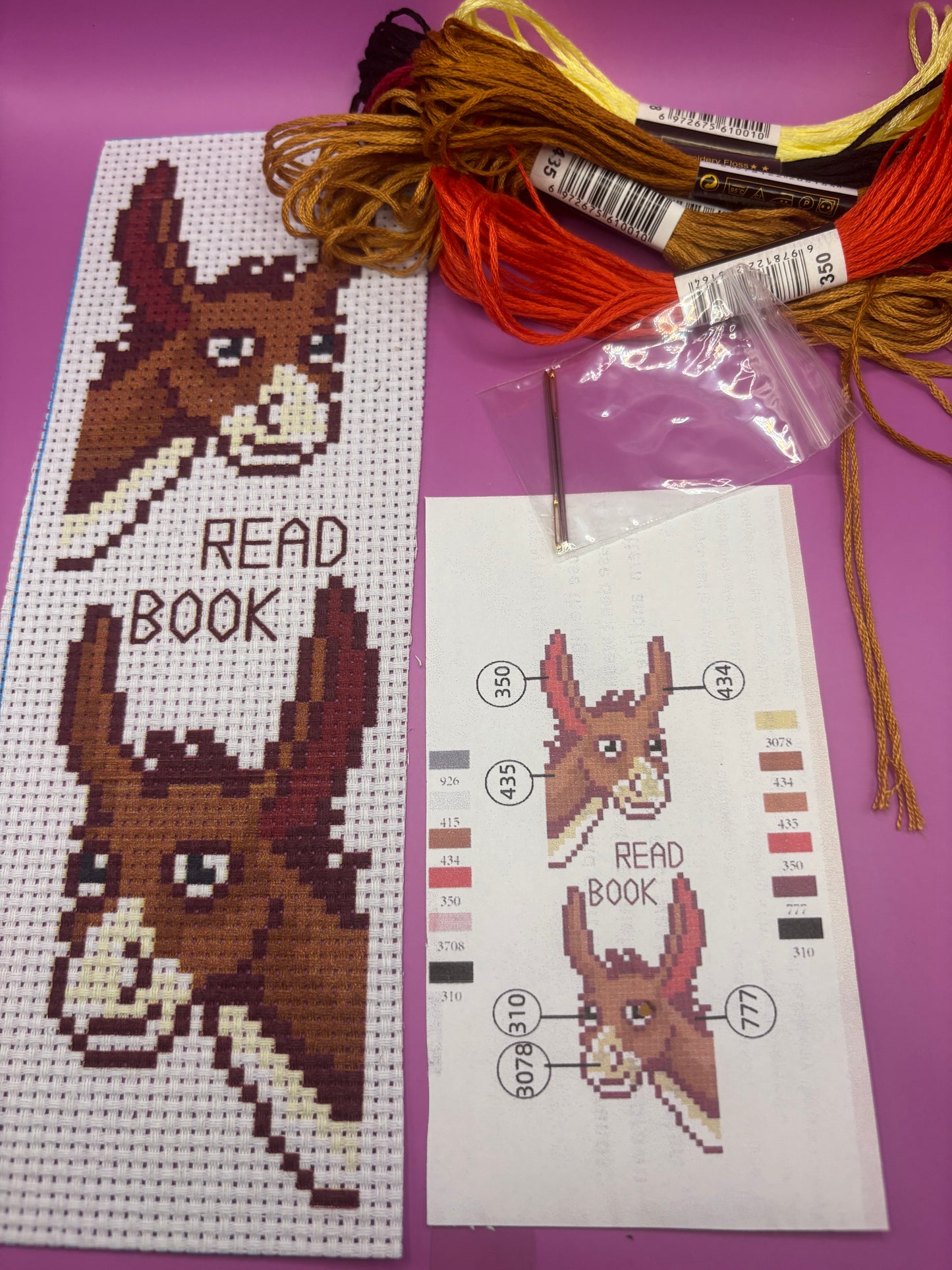 Book Mark Cross Stitch Kit