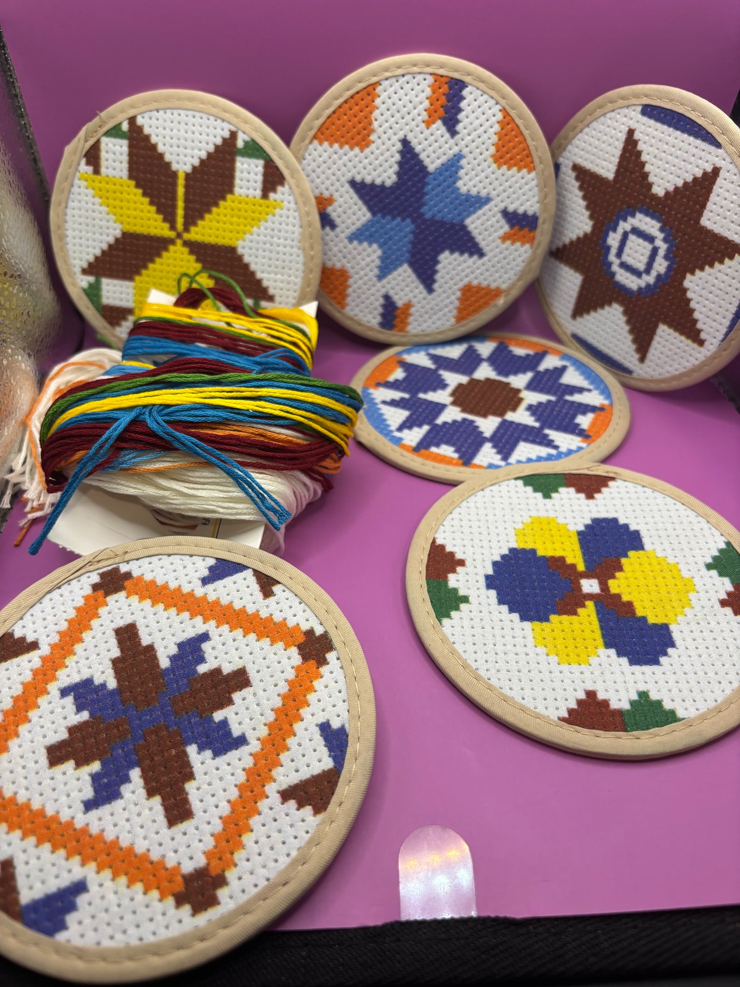 Coaster Cross Stitch Kit