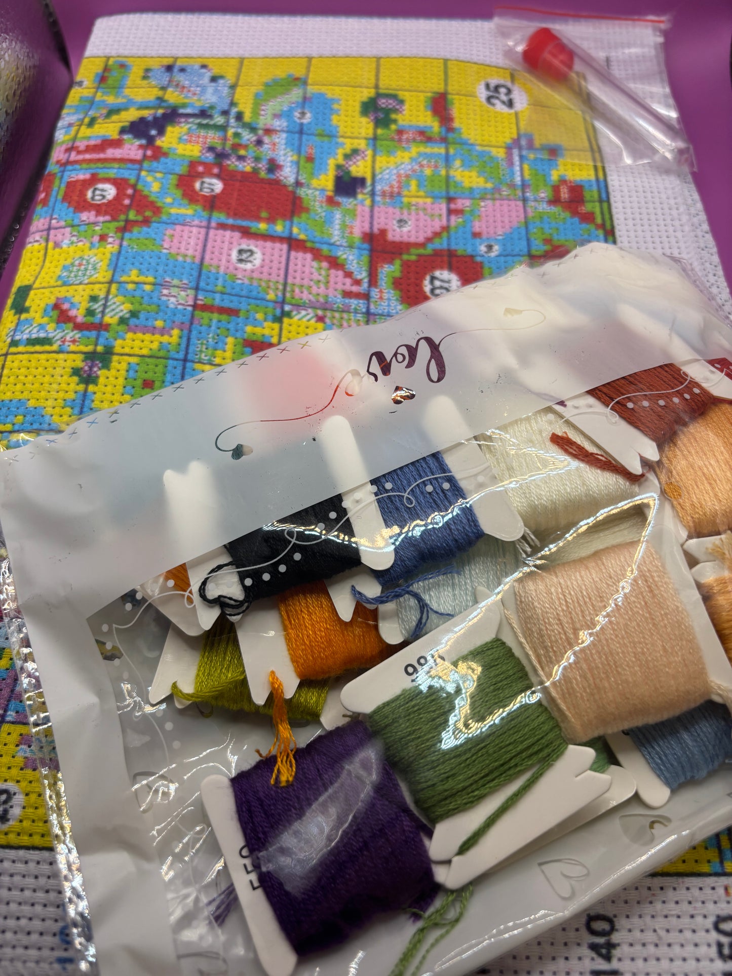 Colourful Giraffe Cross Stitch Kit