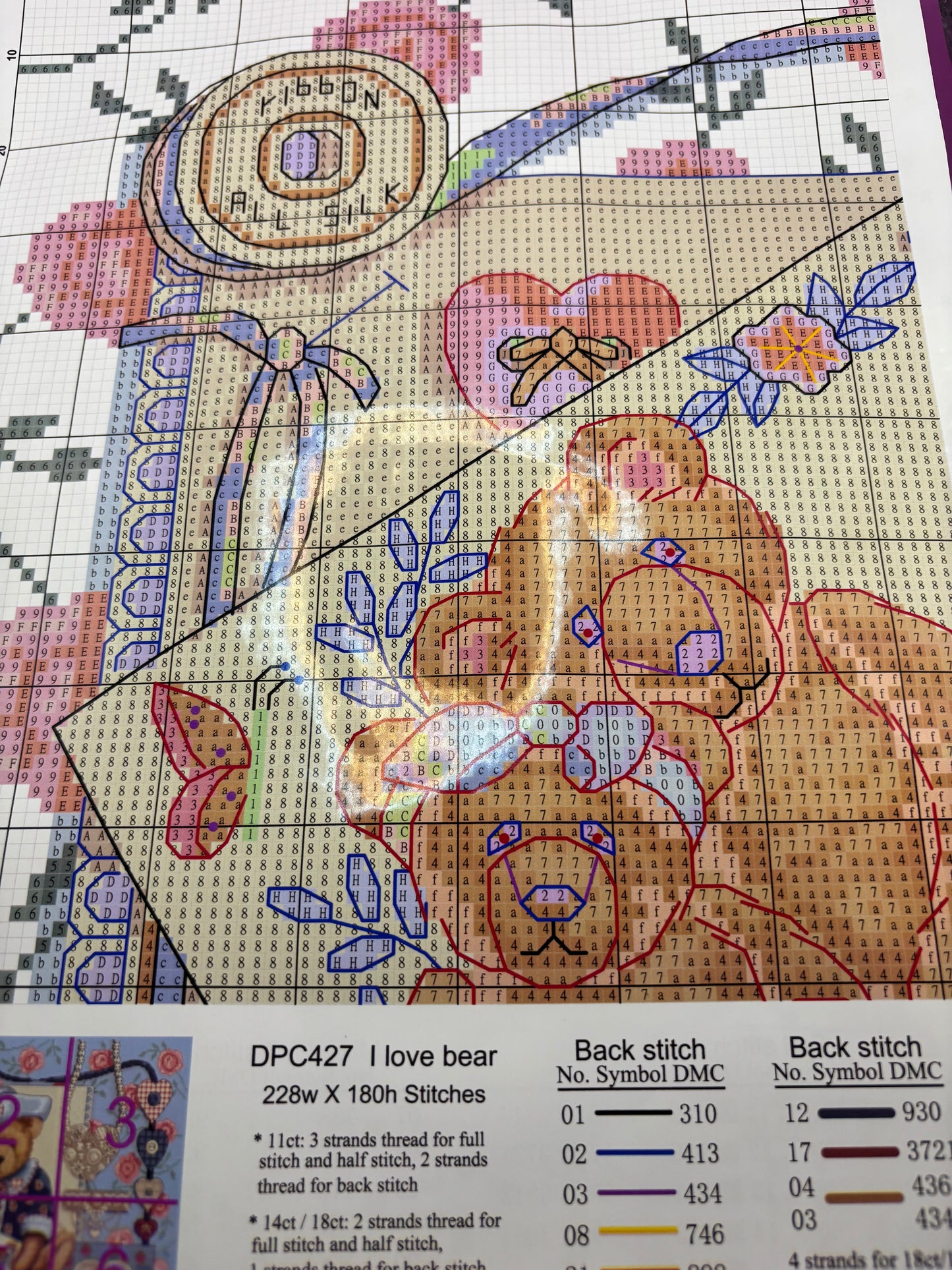 I love Bear Cross Stitch Kit