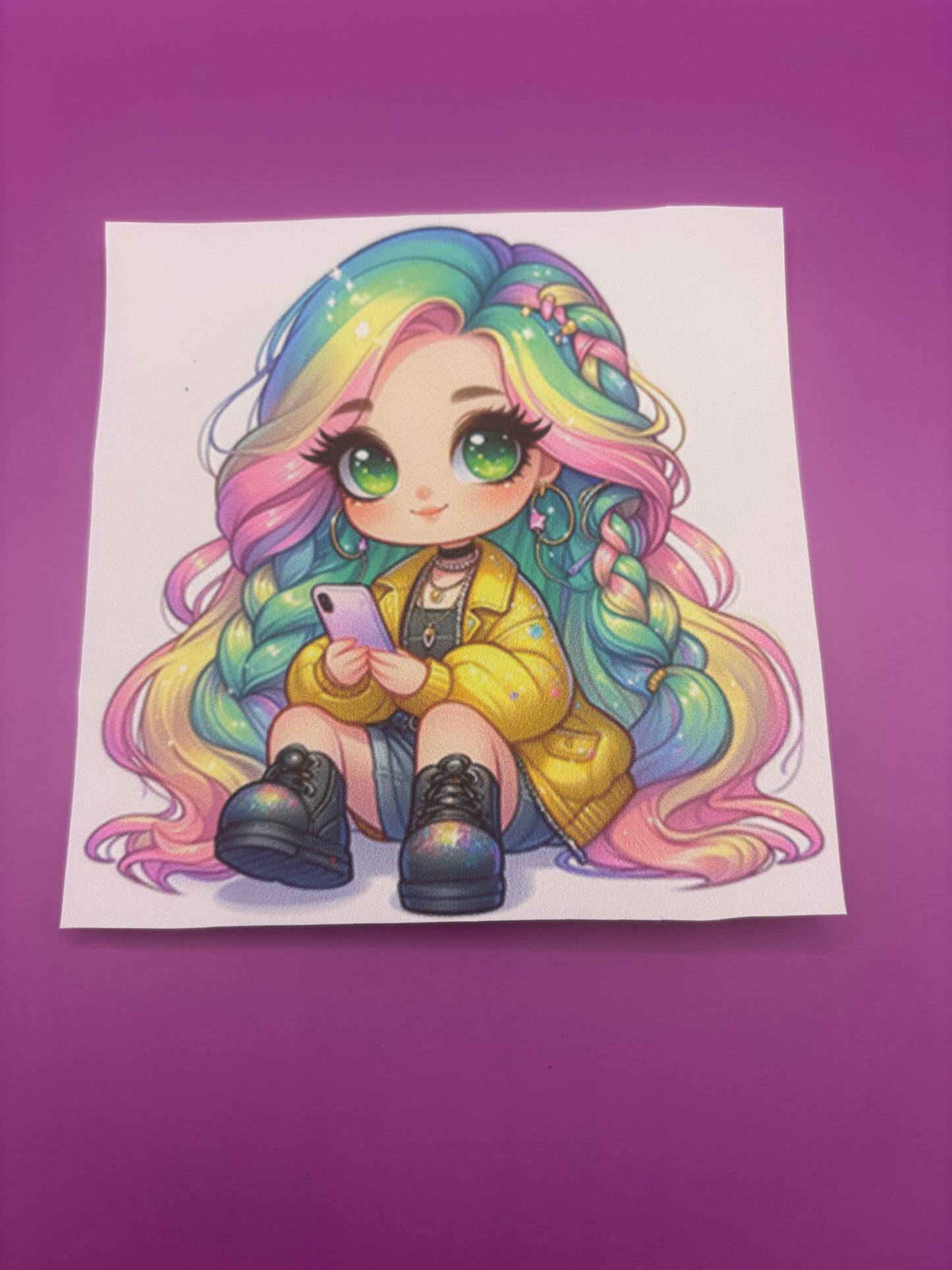 Rainbow Girl Cross Stitch Kit